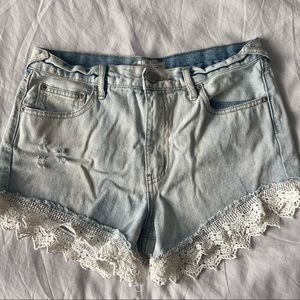 Free People High-Waisted Jean Shorts
